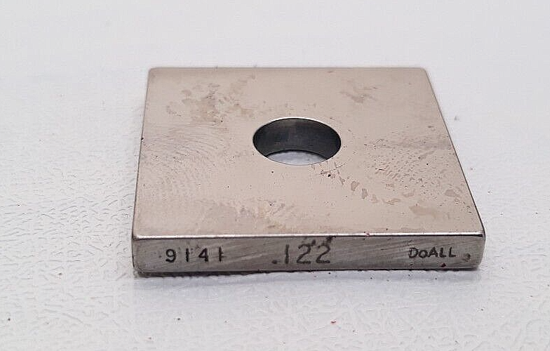 DoAll Gage Block .122&quot; Square Steel ASME #9141 - $12.99