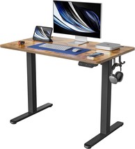 Fezibo Height Adjustable Electric Standing Desk, Black, 40 X 24 Inches. - £166.24 GBP