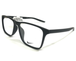 Nike Eyeglasses Frames 7125 001 Matte Black Square Full Rim Thin Rim 54-... - $65.23