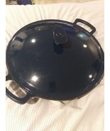 Emeril Cast Iron  Heavy Pan Blue with Lid - $89.99