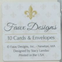 Faux Designs 231011 Graduate Blue Cards and Envelopes Off White Paper Package 10 image 3