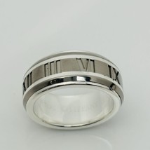 Size 9 RARE Tiffany Atlas Ring in Silver and Titanium Mens Unisex - $424.15