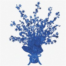 Blue Starburst Centerpiece - Sparkling 15-Inch Table Decoration with Gleaming Bu - $35.63