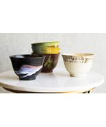 Pack Of 5 Made In Japan Colorful Gradient Art Kiln Natural Glazed Cerami... - €33,71 EUR