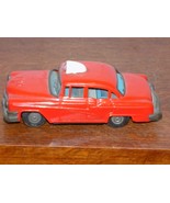 Vintage 1957 Tin Friction K S Japan Toy Fire Chief Car - $128.57 CAD