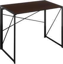 Espresso/Black Convenience Concepts Xtra Folding Desk. - $67.93