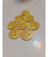 (8) Monopoly Gamer Nintendo Mariokart Replacement Pieces Golden Coins  - $2.00