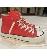 High Top Canvas Lace up Fashion Sneaker Casual Walking Shoes Sz 8.5 Berr... - $422.99 MXN