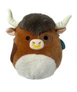 Squishmallow Shep Longhorn Brown Highland Cow Bull 12&quot; Plush Kellytoy NW... - €17,27 EUR