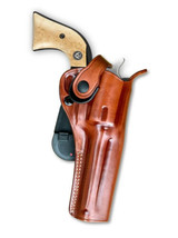 Fits Blackhawks 45 Colt 5.5”BBL Leather Paddle Holster Round Trigger Gua... - $65.99
