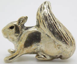 Vintage Italian Handmade Genuine Silver .800 Squirrel Micro Dollhouse Miniature - £25.32 GBP