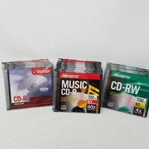 Mixed Lot Of Blank Recordable Discs (12) CD-R, and (14) CD-RW Memorex Im... - $19.75