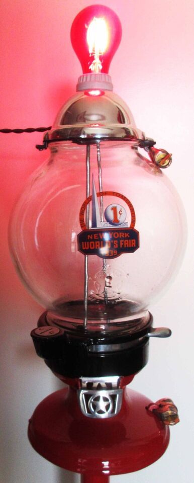 Columbus Model "A" Peanut Dispenser Penny Restored 1939 New York World's Fair Item image 3