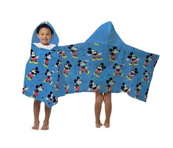 Disney Mickey Mouse Hooded Fleece Blanket Throw Print Poncho - $364.44 MXN