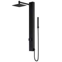 VIGO Orchid 39 in. H x 4 in. W 2-Jet Shower Panel System with Adjustable Black - £214.59 GBP
