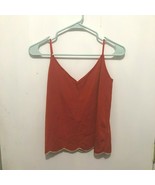 Zara Knit Tank Top Women&#39;s SZ Small Scalloped Hem Spaghetti Strap - €7,72 EUR