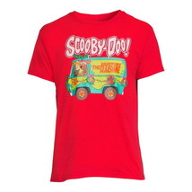 Scooby-Doo Men’s Christmas Graphic Tee with Short Sleeves Size L (42-44) Red - £17.10 GBP