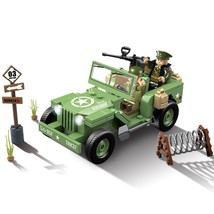 America Willie Jeep Officer Soldier Minifigures WW2 Military Jeep Sets - $20.99