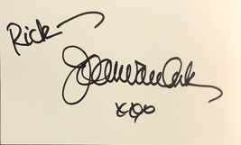 Joan Van Ark Autographed Hand Signed 3x5 Index Card Knots Landing w/COA To Rick - $13.99