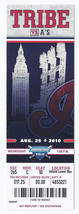 2010 A&#39;s @ Indians Full Unused Ticket August 25th Progressive Field - £7.58 GBP
