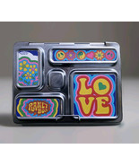PlanetBox Planet Box Stainless Steel Bento Box Lunch Tray w/Groovy Stickers - $67.57 CAD