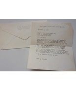 Vintage A Thank You Letter From John S Cassell 1968 - $37.13 MXN