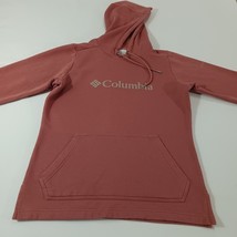 Columbia XL9550 Women's XS Peach Cotton Drawstring Hoodie Pullover Sweatshirt image 9