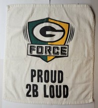 Green Bay Packers Hand Towel 14.75”x 17.75” G Force Proud 2B Loud - £9.48 GBP