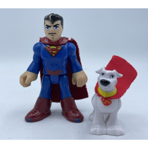 Imaginext Figures DC Comics SUPERMAN and Dog KRYPTO - £5.59 GBP