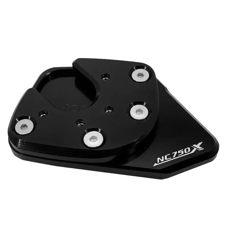 Motorcycle CNC Foot Side Stand Pad Plate Kitand Enlarger Support Extension   NC7 - £148.69 GBP