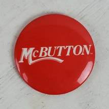 Vintage McDonald&#39;s McButton 2.25&quot; Pinback Button Advertising - $15.15