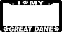 GREAT DANE PAW PRINT DOG License Plate Frame - $4.49