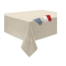 Waterford Addison Tablecloth 70 X 126 Rectangular, Color Natural NEW - £71.53 GBP