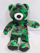 Build-A-Bear Camouflage 18&quot; Teddy Bear Plush Stuffed Animal Military Cam... - $13.66