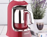 KORKMAZ COFFEE MAKER RED 220V ELECTRICAL TURKISH  POT KETTLE A860-03 - $177.21