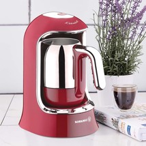 Korkmaz Coffee Maker Red 220V Electrical Turkish Pot Kettle A860-03 - £140.16 GBP