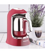 KORKMAZ COFFEE MAKER RED 220V ELECTRICAL TURKISH  POT KETTLE A860-03 - £139.36 GBP