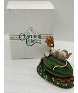 Silvestri Charming Tails “Garden Naptime” Figurine Mouse Laying On Squas... - £13.13 GBP