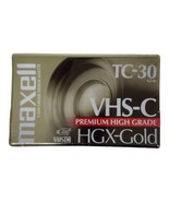 Maxell VHS-C HGX-Gold TC-30 Premium High Grade Camcorder Tape New Sealed - £6.05 GBP