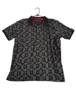 Robert Graham Kramer Polo Shirt Mens XL Black Paisley Short Sleeve Class... - $698.62 MXN