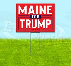 Maine For Trump 18x24 Yard Sign With Stake Corrugated Bandit 2024 - £20.54 GBP+