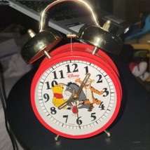 Disney Winnie the Pooh olf fashioned Quartz alarm clock, tested &amp; works - $12.67