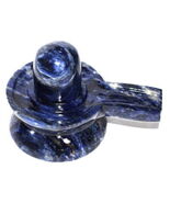 Blue Sodolite Shivling – 548 Gms / Shivalingam In - $2,953.21 MXN