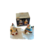 DEBBIE Mumm Ceramic Salt &amp; Pepper Shakers Medium size Multicolor Holiday... - $15.88