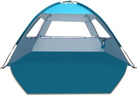 Commouds Beach Tent Sun Shade For 3/4-5/6-8 Person, Upf 50 Beach Sun Shelter - £40.71 GBP