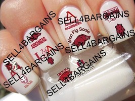 2025 Arkansas Razorbacks Promo 12 Different Designs》Salon Quality Nail D... - $214.27 MXN