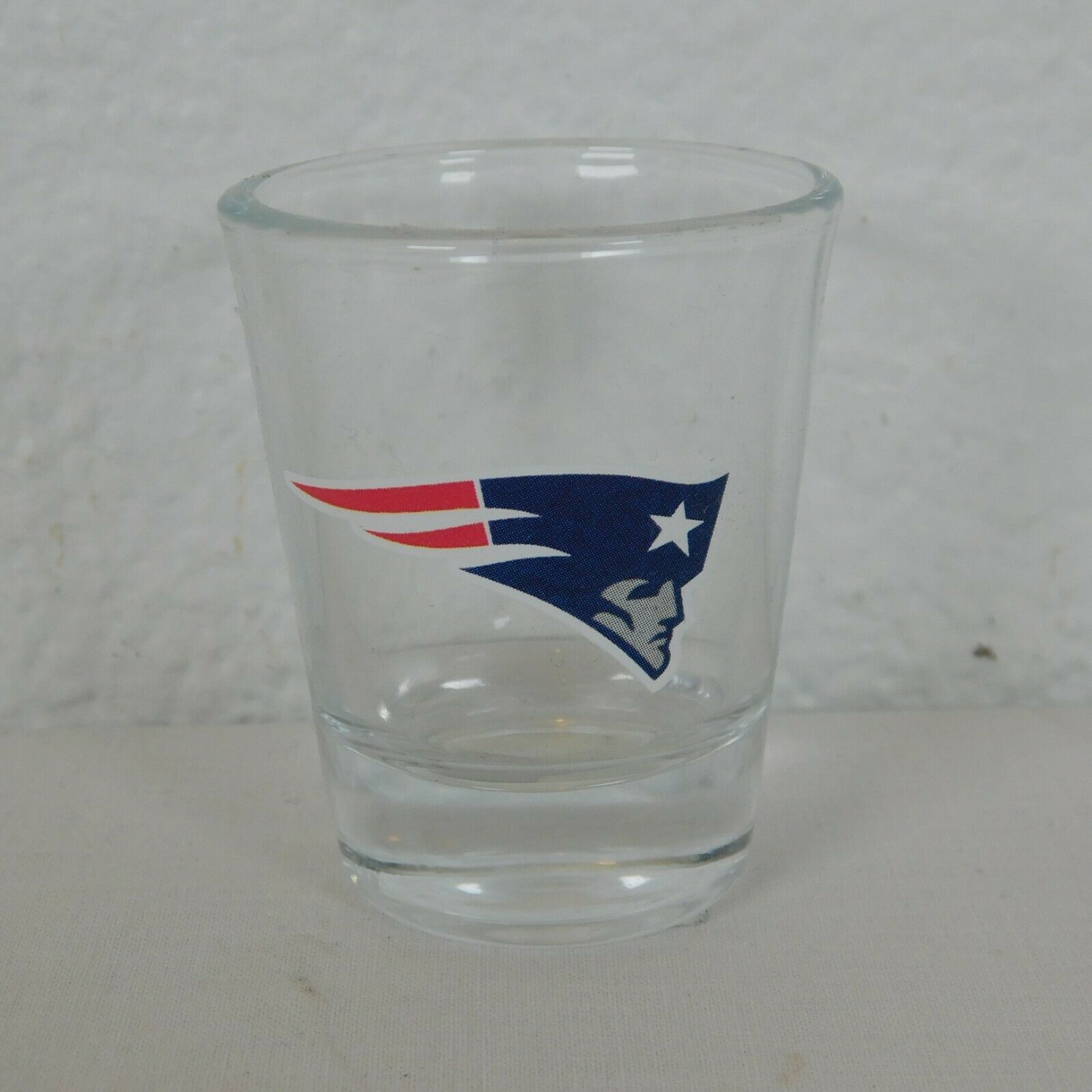 New England Patriots 2 oz Shot Glass 2017 NFL AFC East Foxborough Massachusetts - £7.66 GBP