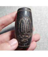 Antik Stein Jade geheimnisvoll Tier Schnitzstein Amulett Perle Magnetste... - $77.28 CAD
