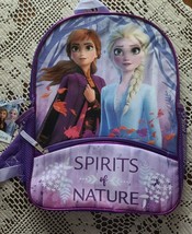 Disney &quot;Frozen&quot; Spirits of Nature Backpack ~ Book Bag ~ 12&quot; x 17&quot; ~ Canvas - £20.60 GBP