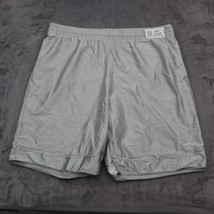 Nike Shorts Mens XL Silver Elastic Waist Athletic Active Fitness Bottoms - £18.24 GBP